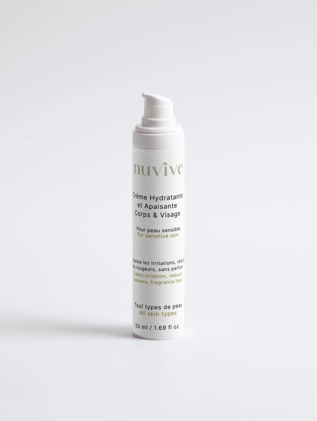 Crème Hydratante et Apaisante Corps et Visage Nuvive