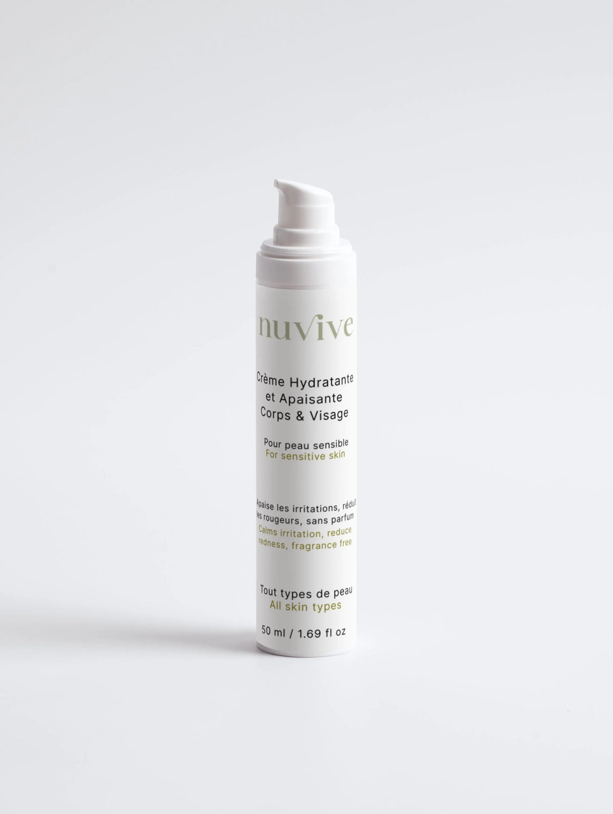 Crème Hydratante et Apaisante Corps et Visage Nuvive